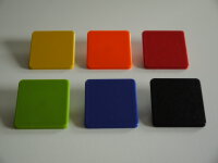 4er Set Abdeckkappen farbig für Aluprofil Typ I Nut 8 40 x 40 mm