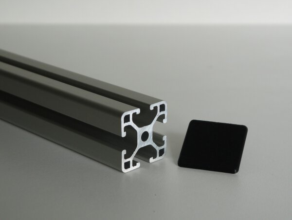 8er Set Abdeckkappen für Aluprofil Typ I Nut 6 30 x 30 mm