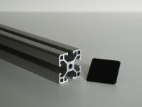 8er Set Abdeckkappen für Aluprofil Typ I Nut 6 30 x 30 mm