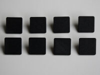 8er Set Abdeckkappen für Aluprofil Typ I Nut 6 30 x 30 mm